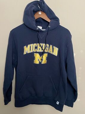 University of Michigan Wolverines Vintage Y2K Varsity Hoodie Men’s Medium